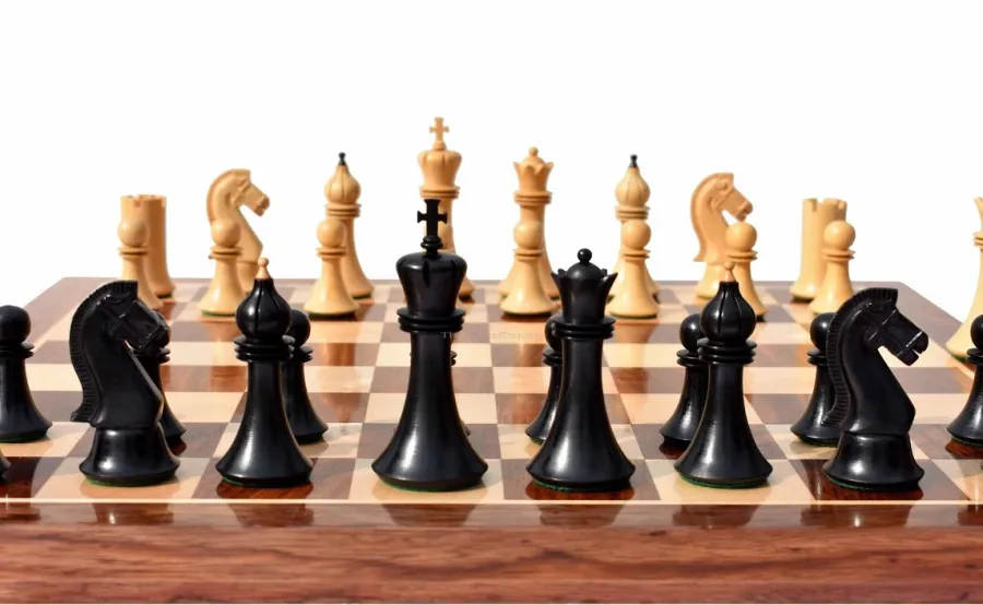 obrazek 3 Wyprodukowany z drewna komplet szachowy - The Chess Empire