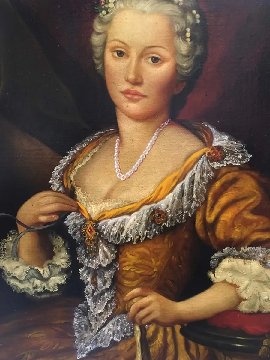 obrazek 3 Portret szlachcianki w stylu barokowym 100x70 cm - Ettore Frattini