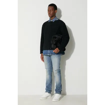 Zdjęcie 424 sweter wełniany męski kolor czarny ciepły 35424M601.236554