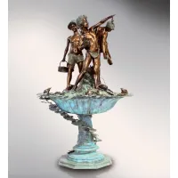 Zdjęcie Fontanna - rzeźba z brązu przedstawiająca rybaków - Fonderia Artistica Ruocco