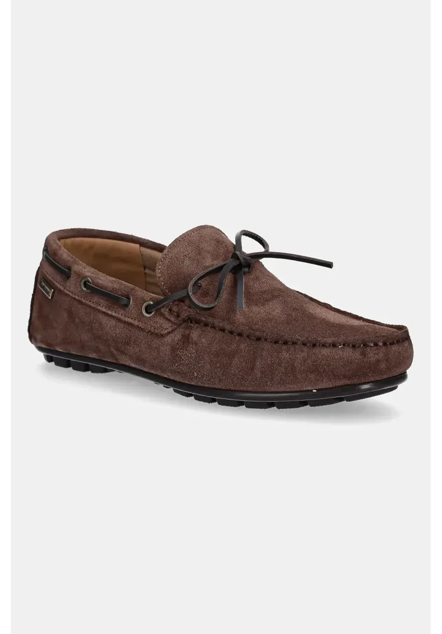 obrazek 1 Barbour mokasyny zamszowe Courage męskie kolor brązowy MFO0796BR95