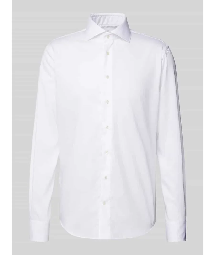 obrazek 1 Koszula biznesowa o kroju slim fit z diagonalu