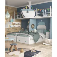 Picture A unique set for a children's room in a nautical style