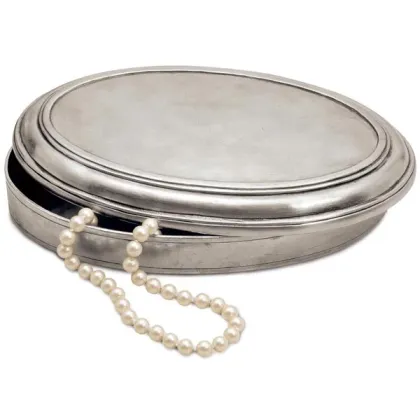 Picture Elegant Cosi Tabellini box made of pewter