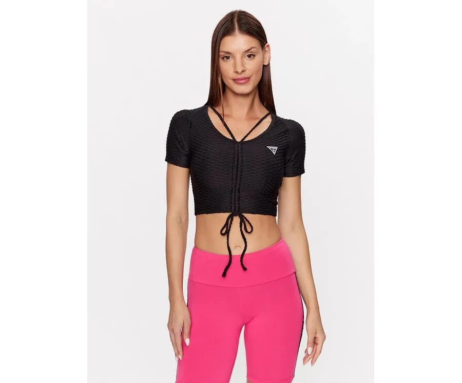 obrazek 1 Guess Bluzka Delma V3GP09 KBOA2 Czarny Regular Fit