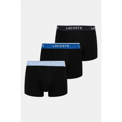 Zdjęcie Lacoste bokserki 3-pack męskie kolor czarny 5H1297