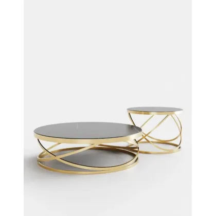 Zdjęcie Oryginalna para stolików kawowych do luksusowych pomieszczeń