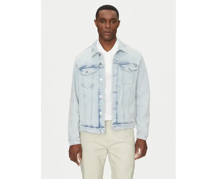 obrazek 1 Calvin Klein Jeans Kurtka jeansowa J30J327590 Niebieski Slim Fit