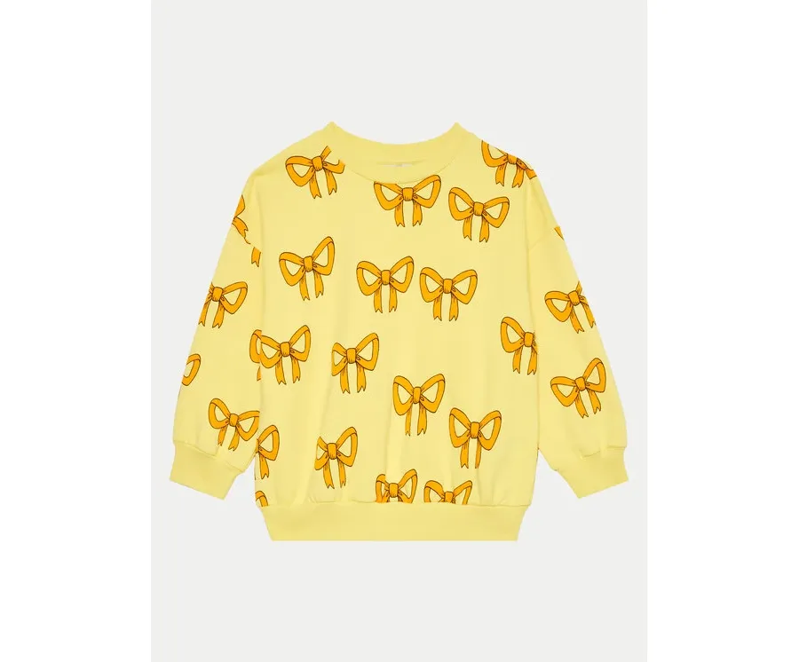 obrazek 1 Mini Rodini Bluza Bow 2472014923 Żółty Regular Fit MINI RODINI