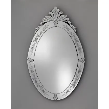 Zdjęcie Wyjątkowe szlifowane i grawerowane ręcznie lustro w stylu francuskim