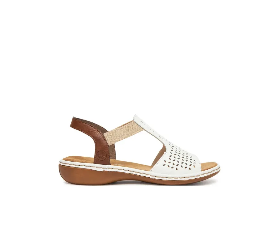 obrazek 1 Rieker Sandały 65917-80 Biały