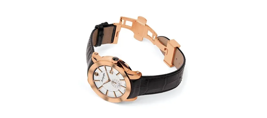 obrazek 4 Niepowtarzalny Zegarek Rose Gold Silver Dial NeroUno Monetegrappa
