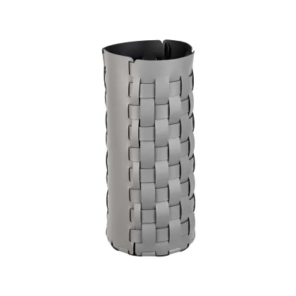 Zdjęcie Szary stojak na parasole Ø22xH51 cm z naturalnej skóry