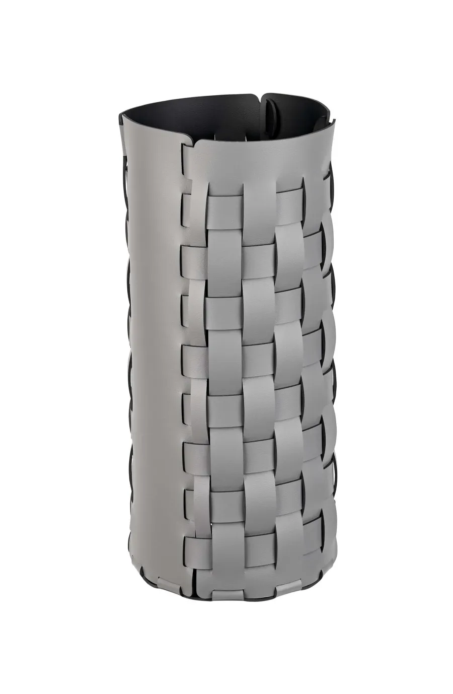 obrazek 1 Szary stojak na parasole Ø22xH51 cm z naturalnej skóry