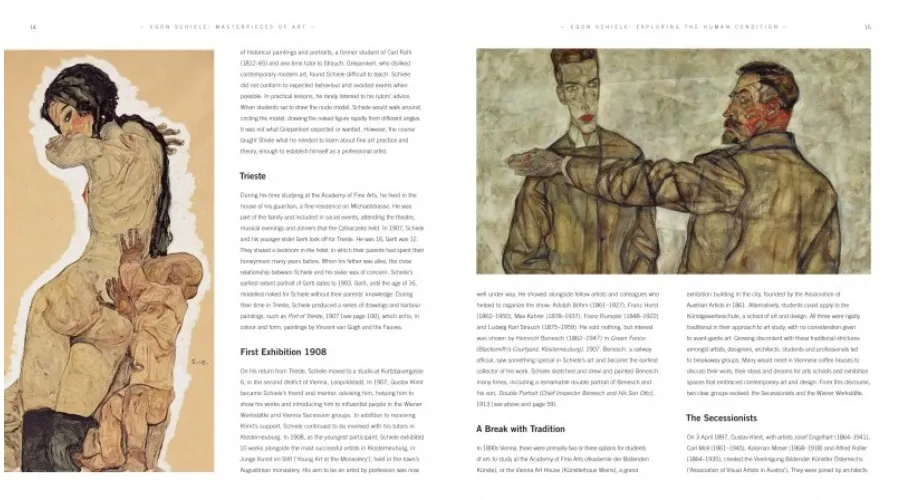 obrazek 2 Książka Egon Schiele Arcydzieła sztuki- Flame Tree Publishing