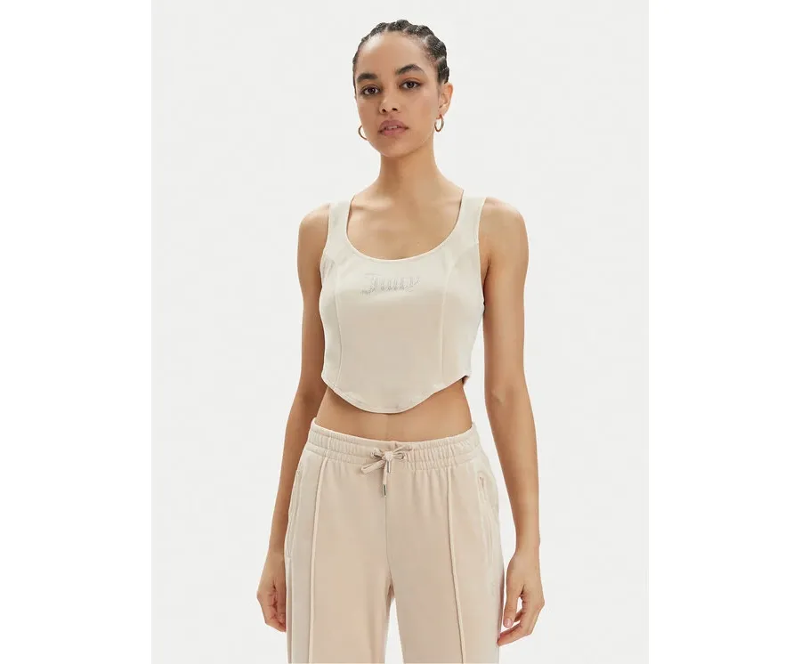 obrazek 1 Juicy Couture Top Camina JCWCT23305 Beżowy Slim Fit
