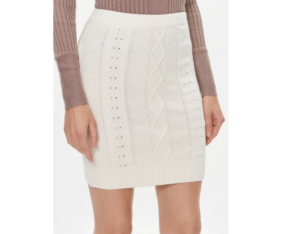 obrazek 1 Guess Spódnica mini W4RD58 Z37L1 Écru Slim Fit