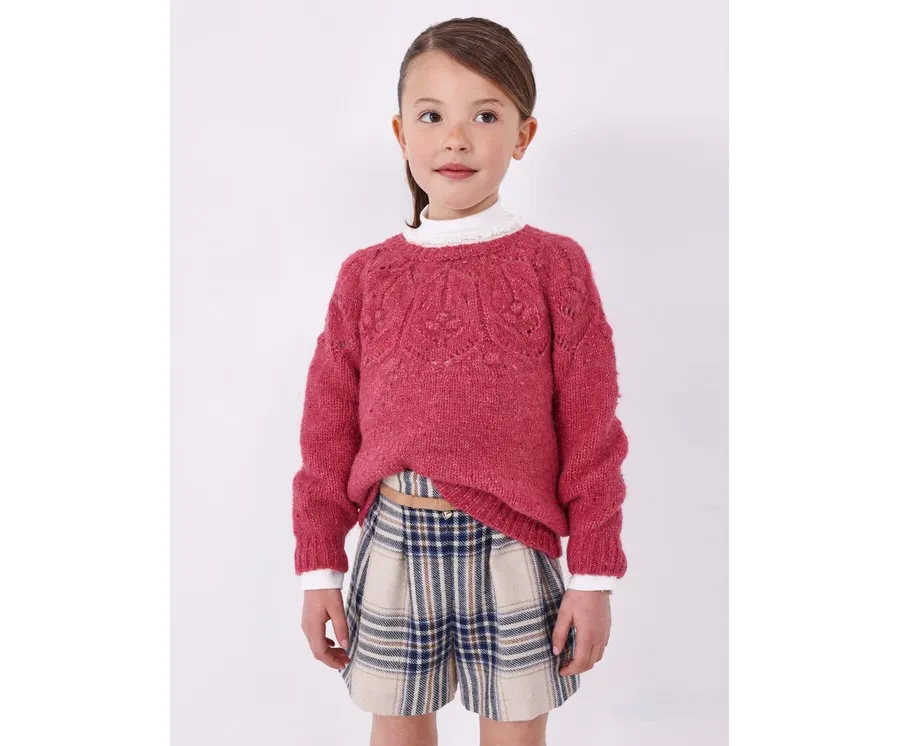 obrazek 1 Mayoral Sweter 4.304 Różowy Regular Fit