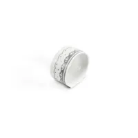 Picture Elegant porcelain ring with gray decoration - Leander