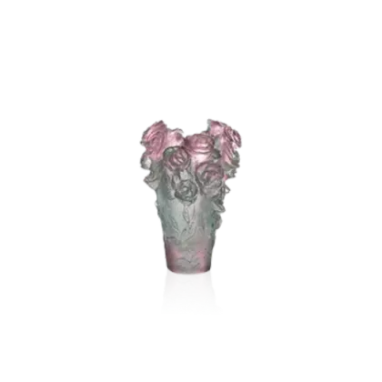 Zdjęcie Oryginalny mały wazon Różana Pasja – firma Daum