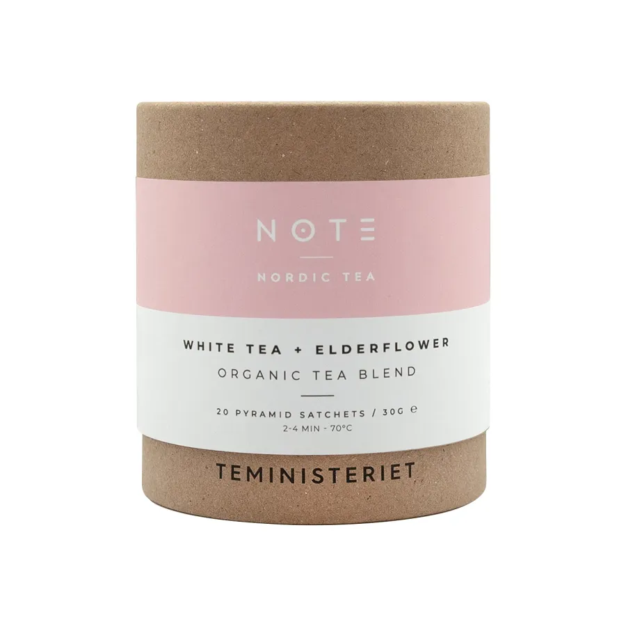 obrazek 1 Teministeriet - NOTE White Tea Elderflower Organic - Herbata 20 Torebek TEMINISTERIET