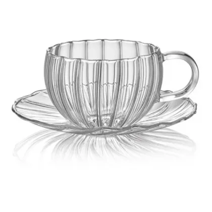 Zdjęcie Wyjątkowy włoski komplet 2 filiżanek do herbaty ze spodkami – IVV