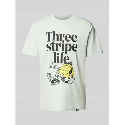 Zdjęcie T-shirt z detalem z logo model ‘POSITIVE’