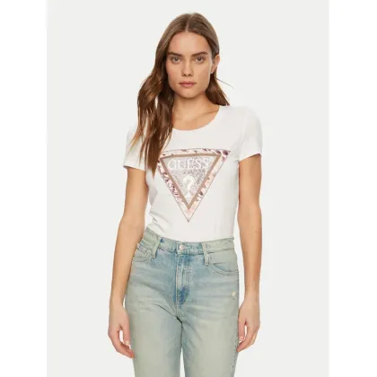 Zdjęcie Guess T-Shirt W5RI22 J1314 Biały Regular Fit