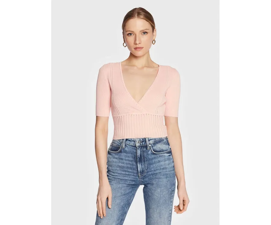 obrazek 1 Guess Sweter W3GR17 Z2U00 Różowy Regular Fit