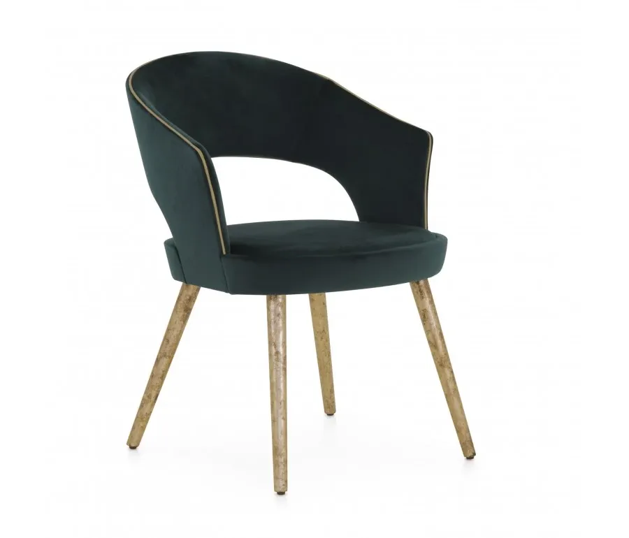 obrazek 1 Elegancki nowoczesny fotel w kolorze butelkowym - Sevensedie