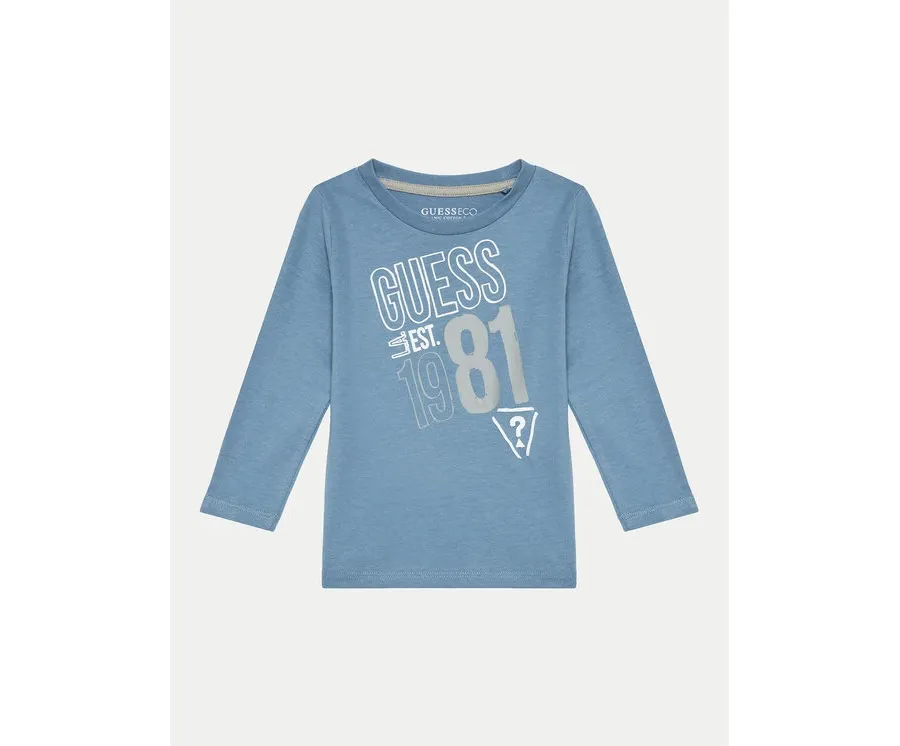obrazek 1 Guess Bluzka N4BI18 I3Z14 Niebieski Regular Fit