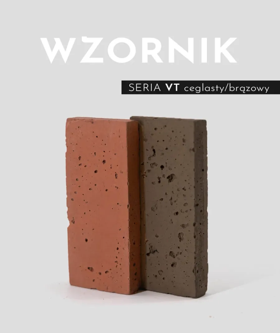 obrazek 1 Wzorniki VT - (ceglasty, brązowy) - próbki betonu architektonicznego