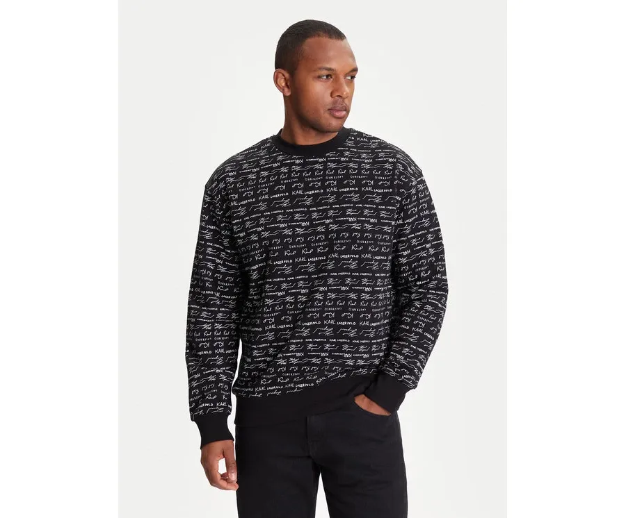 obrazek 1 KARL LAGERFELD Bluza 705109 553910 Czarny Regular Fit