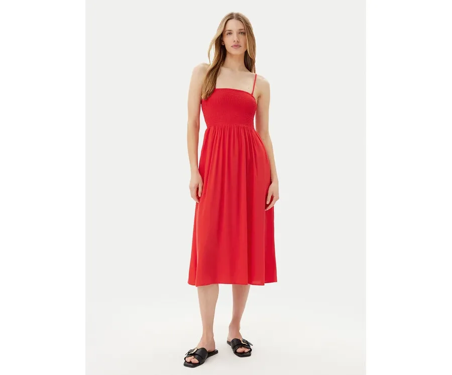 obrazek 1 Vero Moda Sukienka letnia Easy 10328766 Czerwony Regular Fit
