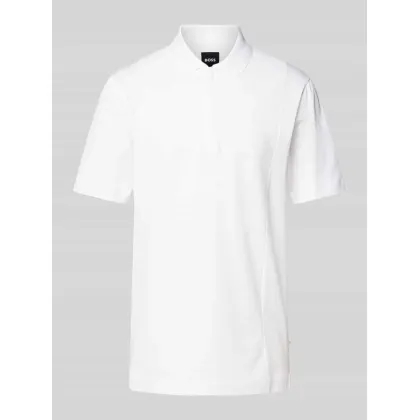 Zdjęcie Koszulka polo o kroju slim fit z zamkiem błyskawicznym