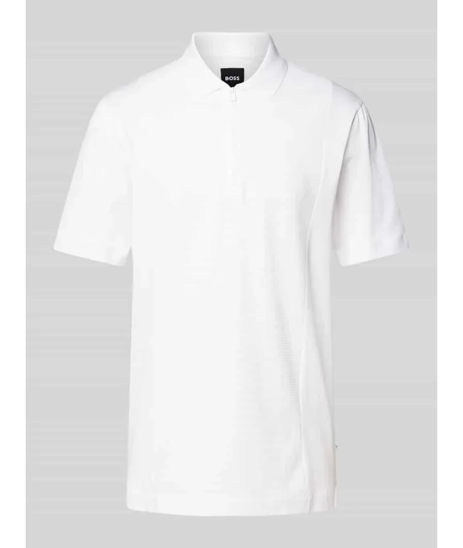 obrazek 1 Koszulka polo o kroju slim fit z zamkiem błyskawicznym