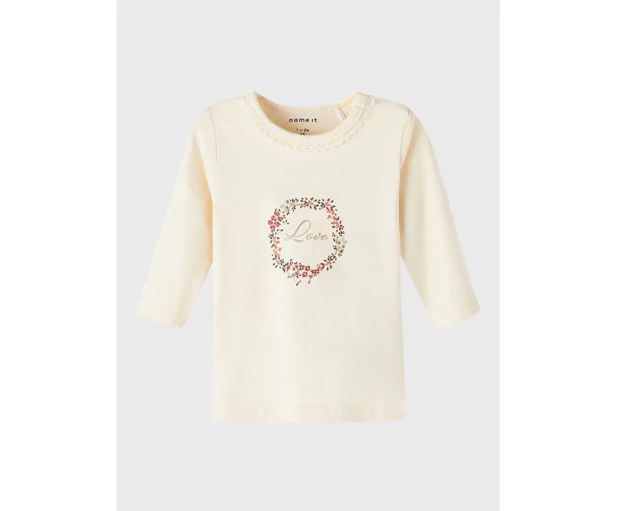 obrazek 1 NAME IT Bluzka 13210028 Écru Regular Fit