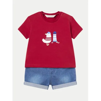 Zdjęcie Mayoral Komplet t-shirt i spodenki 1209 Czerwony Regular Fit
