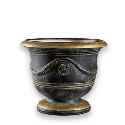 Picture Elegant ceramic flower pot H.41xL.51xD.Int.41 cm