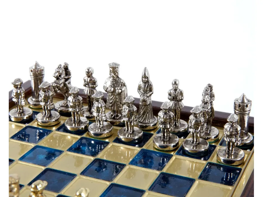 obrazek 4 Imperium Bizantyjskie - Niebieski zestaw do gry w szachy - Constatntions Manopoulos