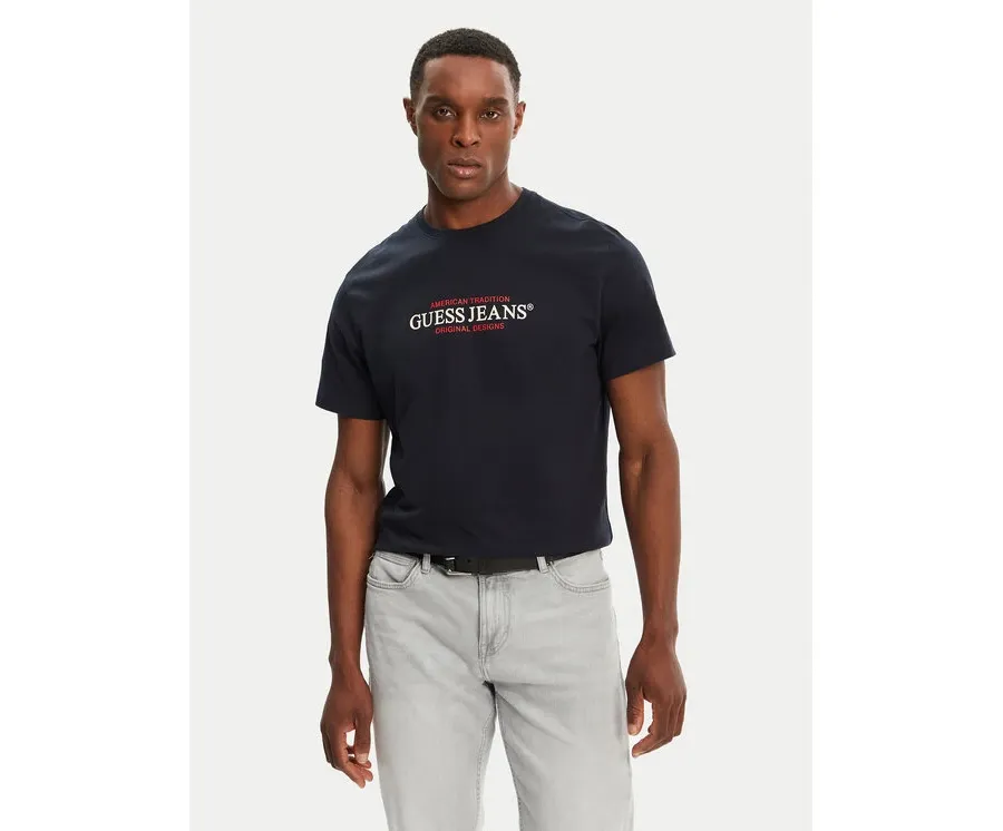 obrazek 1 Guess Jeans T-Shirt M4YI42 K8FQ4 Granatowy Regular Fit