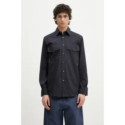 Zdjęcie Paul Smith koszula bawełniana męska kolor granatowy regular z kołnierzykiem klasycznym M1R-389Z-P02630