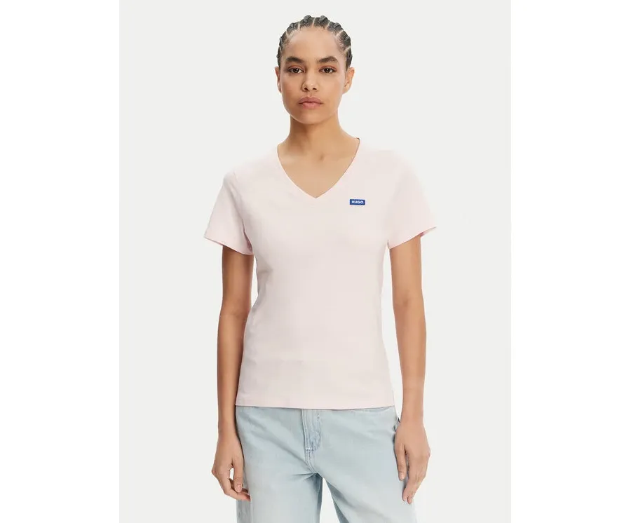 obrazek 1 HUGO T-Shirt Classic 50513667 Różowy Slim Fit
