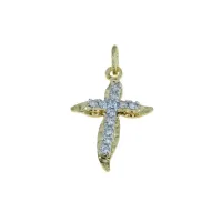 Picture A wonderful women's cross with zircons