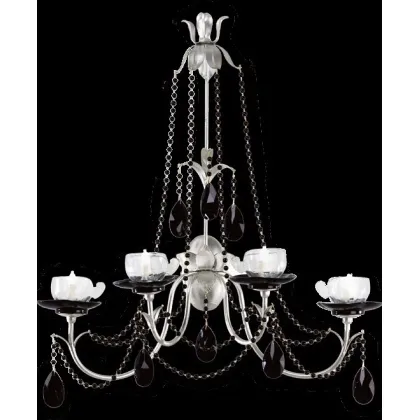 Zdjęcie Gustowny kinkiet z czarnymi kryształkami - Euro Lamp Art