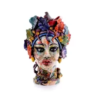 Picture Sculpture – Head of the Forest Creature made of ceramics