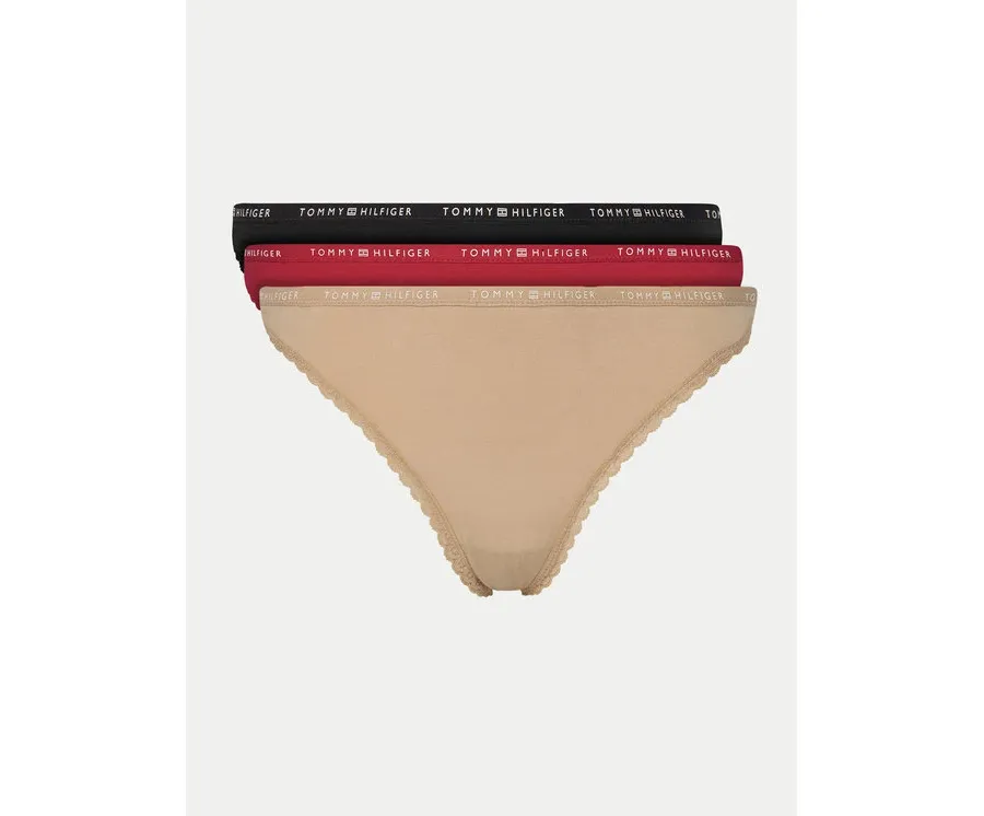 obrazek 1 Tommy Hilfiger Komplet 3 par stringów UW0UW05954 Kolorowy