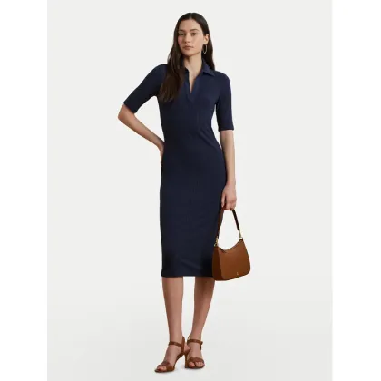 Zdjęcie LAUREN RALPH LAUREN Sukienka dzianinowa 200973609001 Granatowy Slim Fit