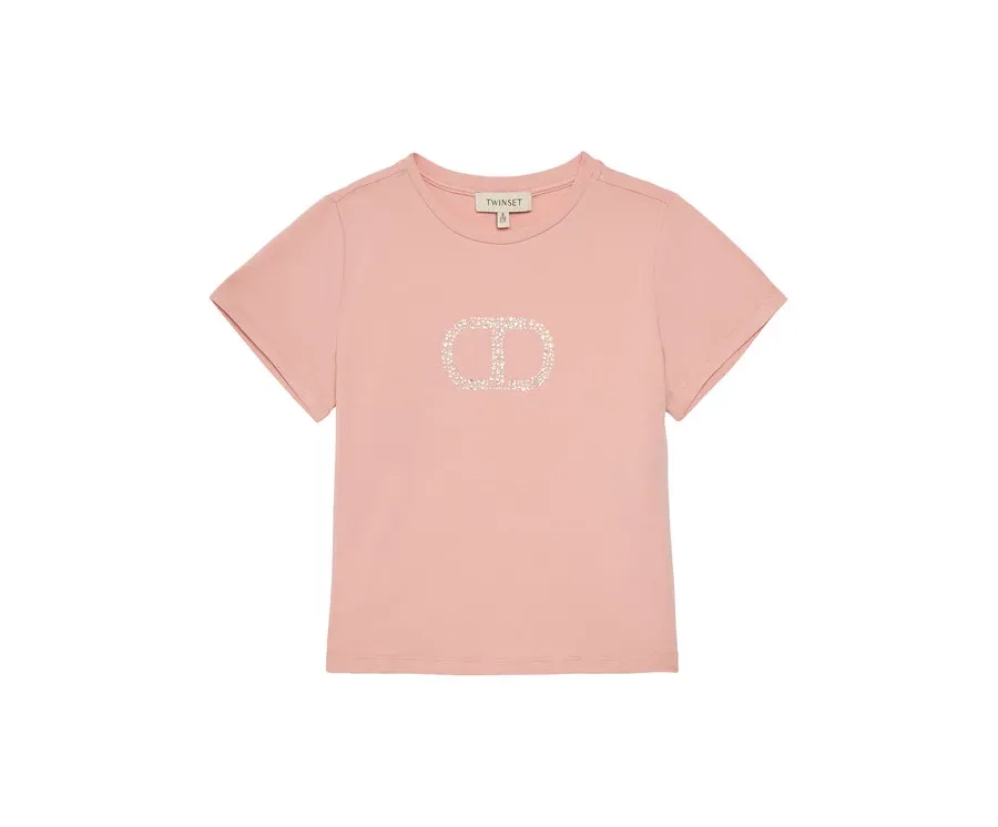 obrazek 1 TWINSET T-Shirt 251GJ2485 Różowy Regular Fit
