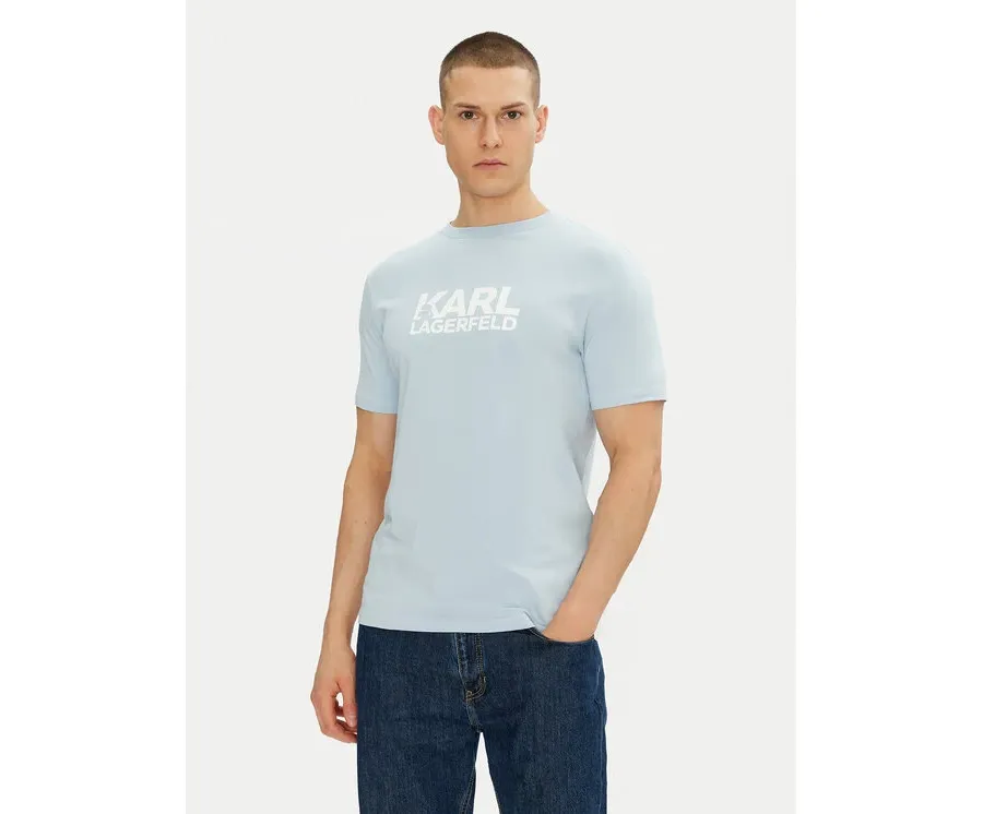 obrazek 1 KARL LAGERFELD T-Shirt 755087 552235 Błękitny Regular Fit